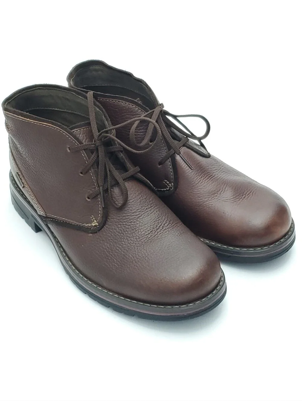 NEW Clarks Morris Peak Waterproof Brown Leather Chukka Boots Mens Size 8.5 Wide